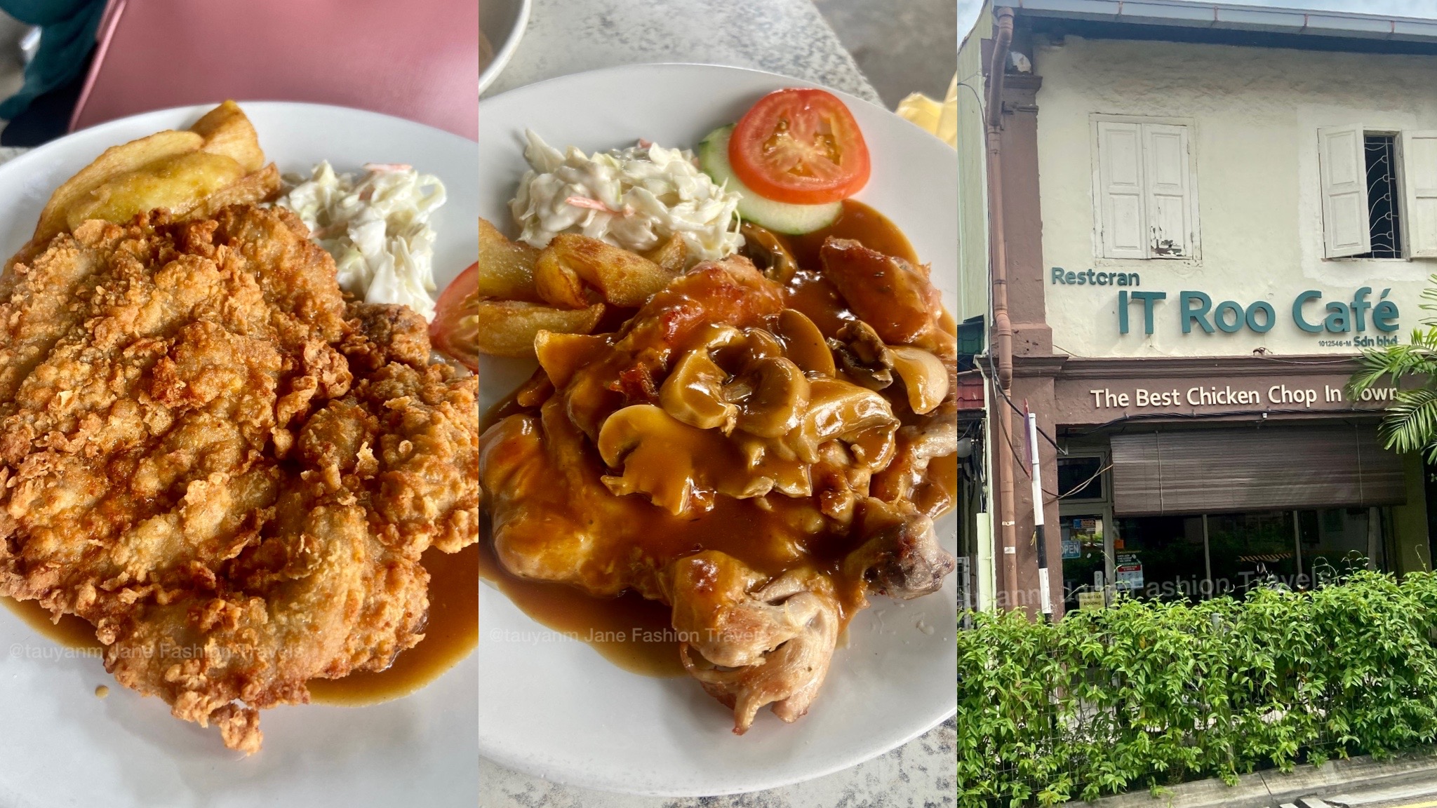 Malaysian restaurant serves ice cream on top of chicken chop